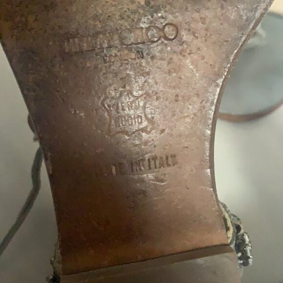 JIMMY CHOO T STRAP SANDALS SIZE‎ 37 - Picture 4 of 5